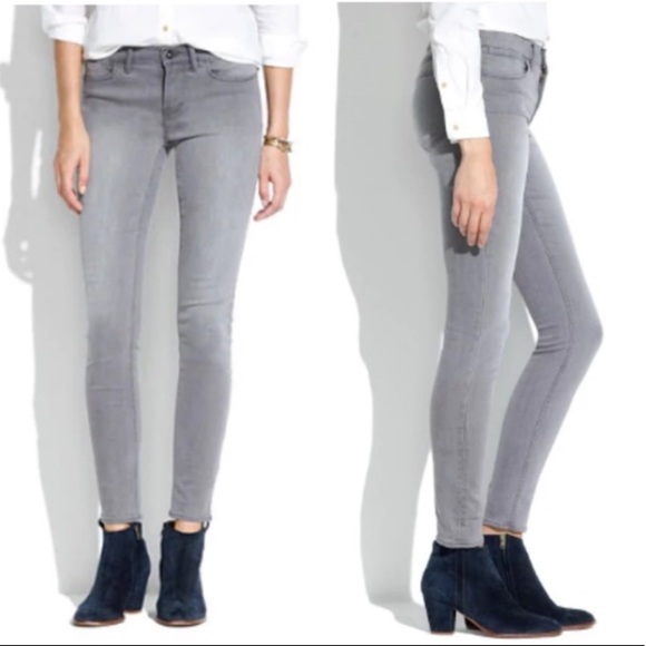 Madewell Denim - Madewell Skinny Ankle Jeans in Thunder Cloud Wash